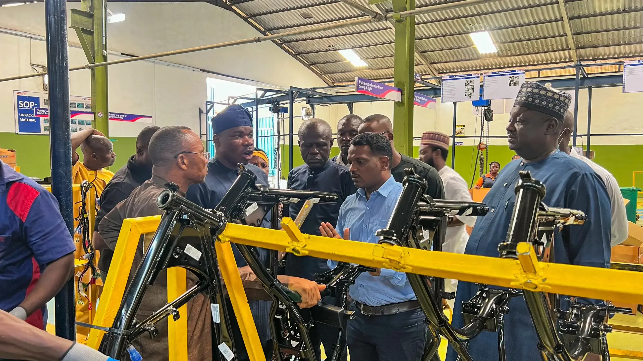 NADDC Visits TVS Nigeria Assembly Plant: Advancing Automotive Excellence